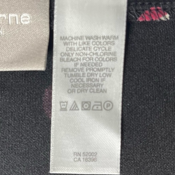 Liz Claiborne Maxi Skirt Black Easy Care Printed Confetti Polka Dots XL, NEW - Picture 9 of 12